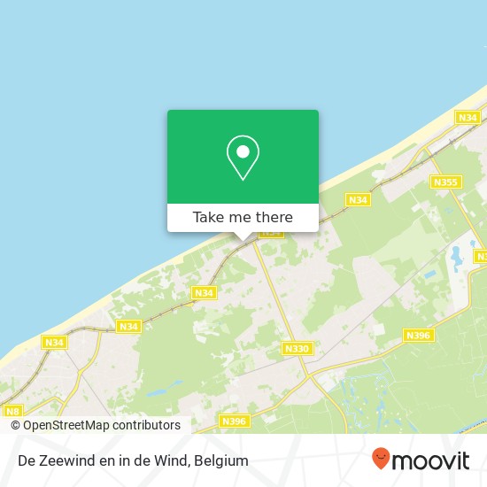 De Zeewind en in de Wind, Albert I Laan 8670 Koksijde plan