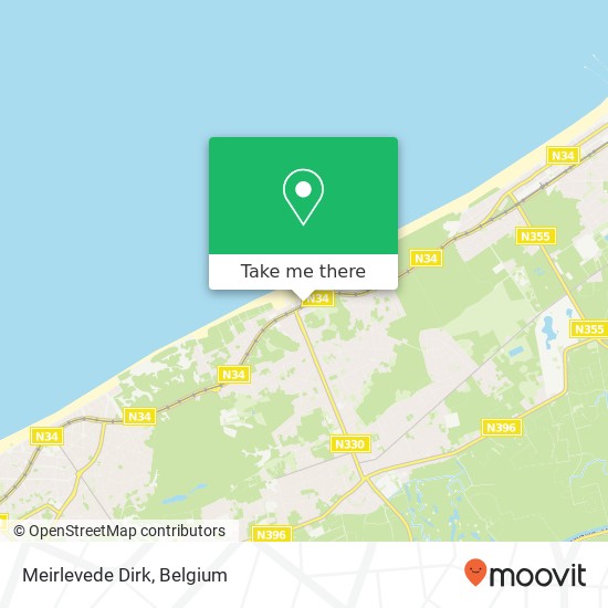 Meirlevede Dirk, Albert I Laan 89 8670 Koksijde map