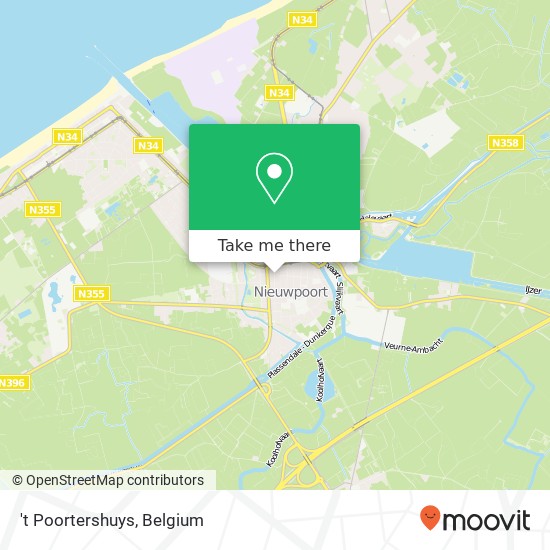 't Poortershuys, Langestraat 139 8620 Nieuwpoort plan