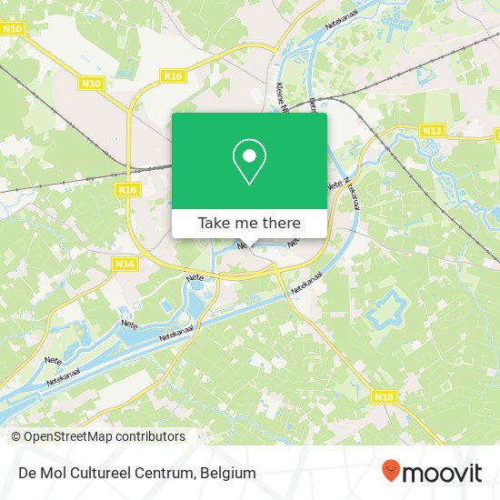 De Mol Cultureel Centrum, Aarschotsesteenweg 5 2500 Lier map