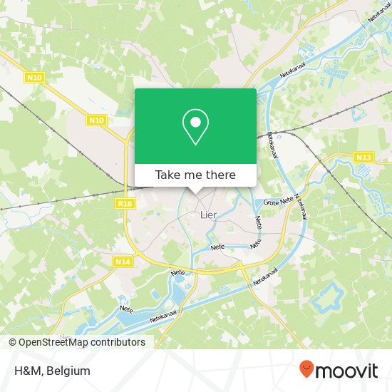 H&M, Antwerpsestraat 100 2500 Lier map