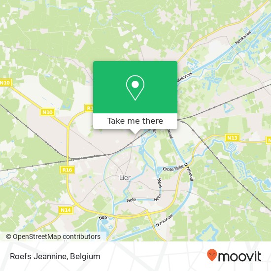 Roefs Jeannine, Lispersteenweg 101 2500 Lier map