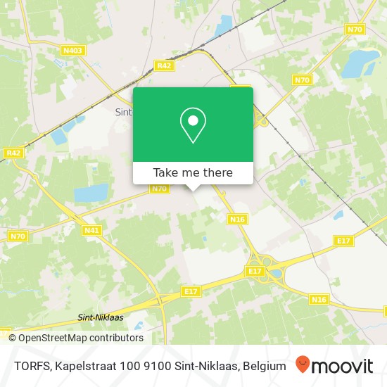 TORFS, Kapelstraat 100 9100 Sint-Niklaas map