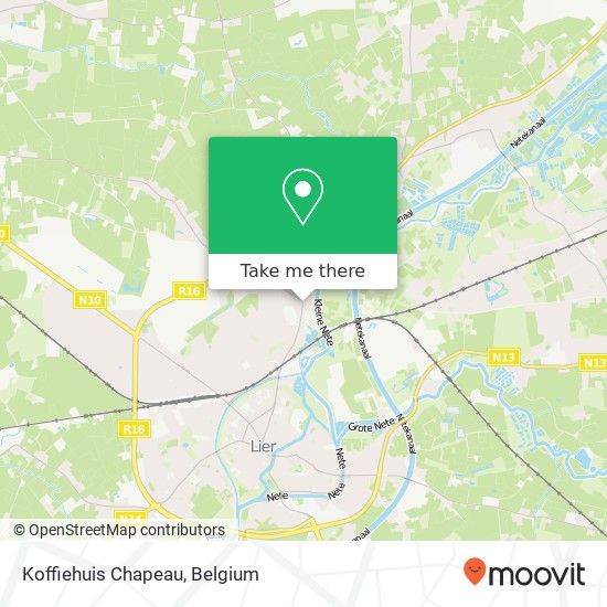 Koffiehuis Chapeau, Lispersteenweg 268 2500 Lier map