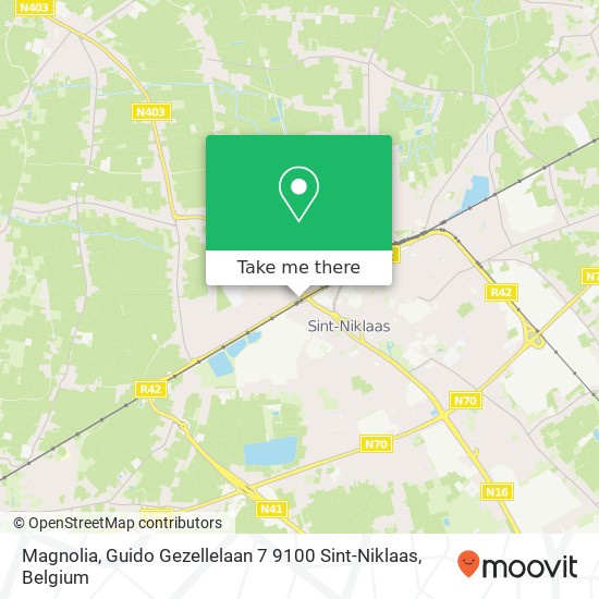 Magnolia, Guido Gezellelaan 7 9100 Sint-Niklaas map