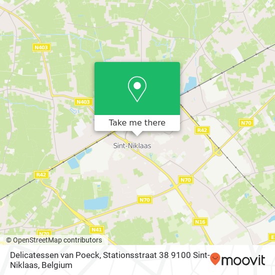Delicatessen van Poeck, Stationsstraat 38 9100 Sint-Niklaas map