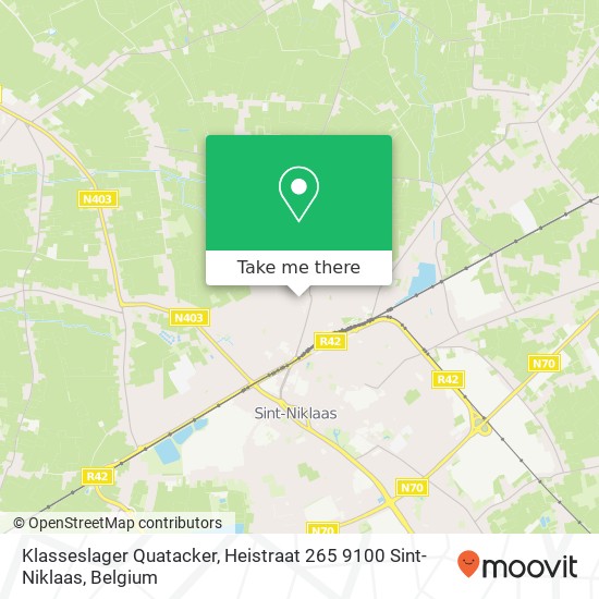 Klasseslager Quatacker, Heistraat 265 9100 Sint-Niklaas plan