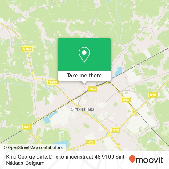 King George Cafe, Driekoningenstraat 48 9100 Sint-Niklaas map