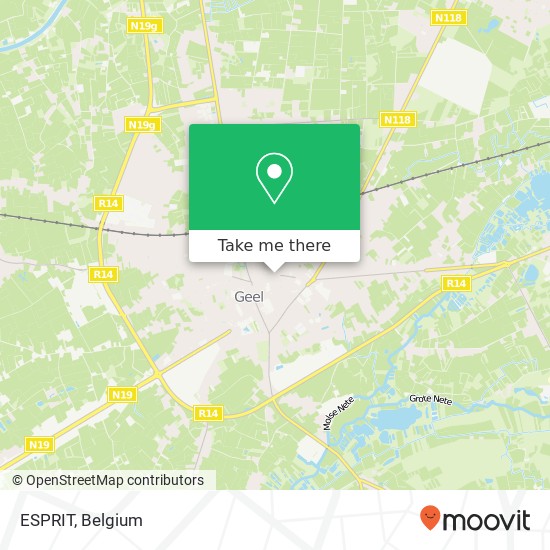 ESPRIT, Nieuwstraat 100 2440 Geel map