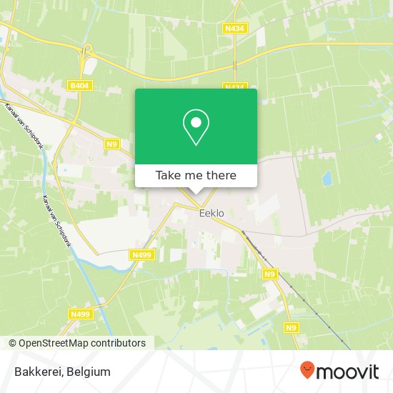 Bakkerei, Pastoor de Nevestraat 9900 Eeklo map