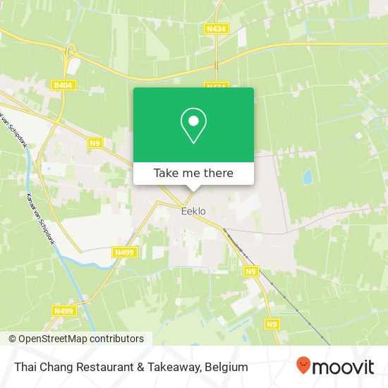 Thai Chang Restaurant & Takeaway, Boelare 76 9900 Eeklo plan