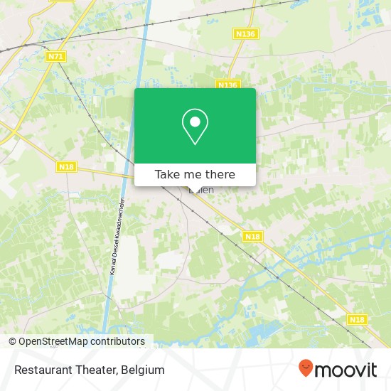 Restaurant Theater, Steegstraat 8 2490 Balen map