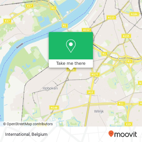 International, Sint-Bernardsesteenweg 233 2020 Antwerpen map