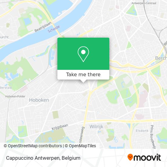 Cappuccino Antwerpen map