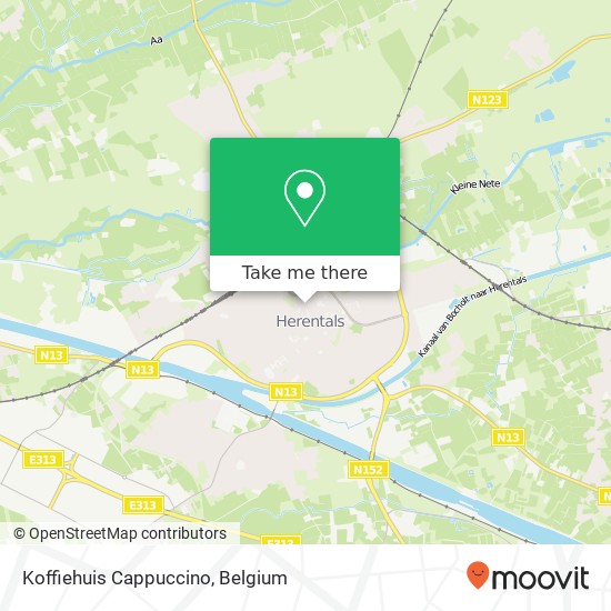 Koffiehuis Cappuccino, Hofkwartier 9 2200 Herentals map