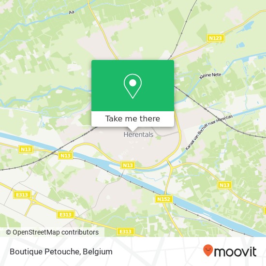 Boutique Petouche, Zandstraat 22 2200 Herentals map