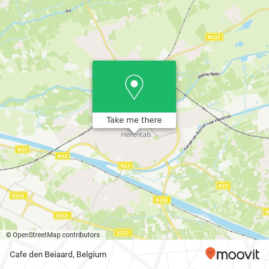 Cafe den Beiaard, Grote Markt 19 2200 Herentals map