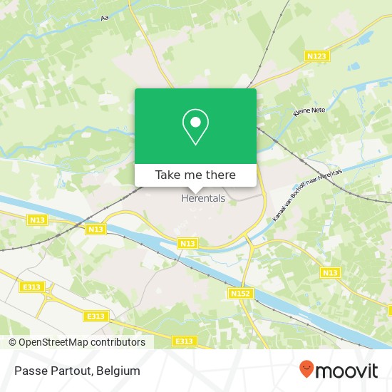 Passe Partout, Zandstraat 20 2200 Herentals map