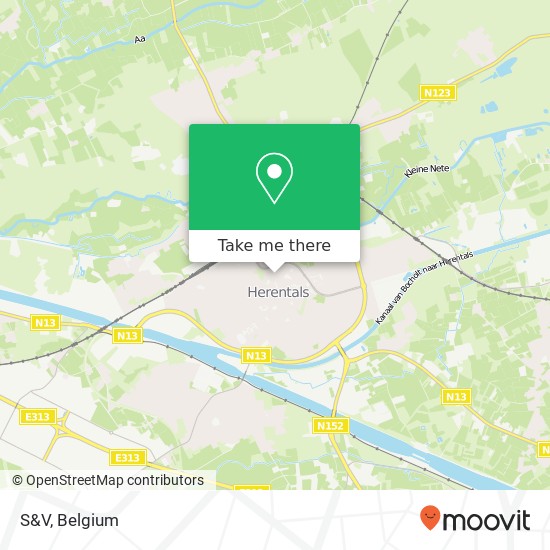 S&V, Hofkwartier 14 2200 Herentals map