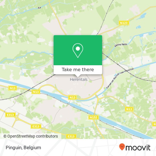 Pinguin, Grote Markt 29 2200 Herentals plan