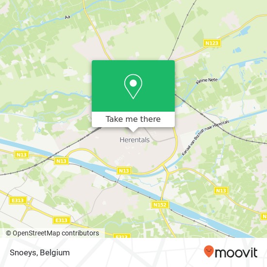 Snoeys, Hofkwartier 2 2200 Herentals map