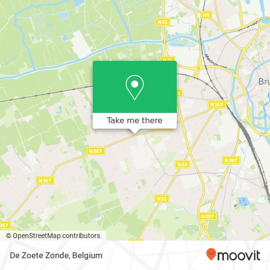 De Zoete Zonde, Gistelse Steenweg 558 8200 Brugge plan