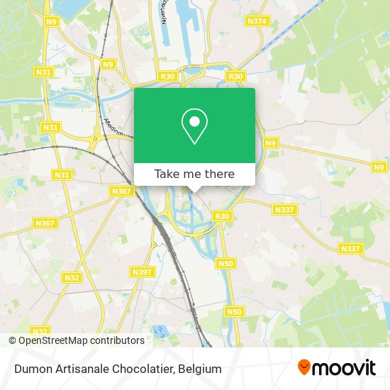 Dumon Artisanale Chocolatier map