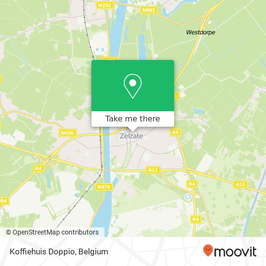 Koffiehuis Doppio, Grote Markt 51 9060 Zelzate map