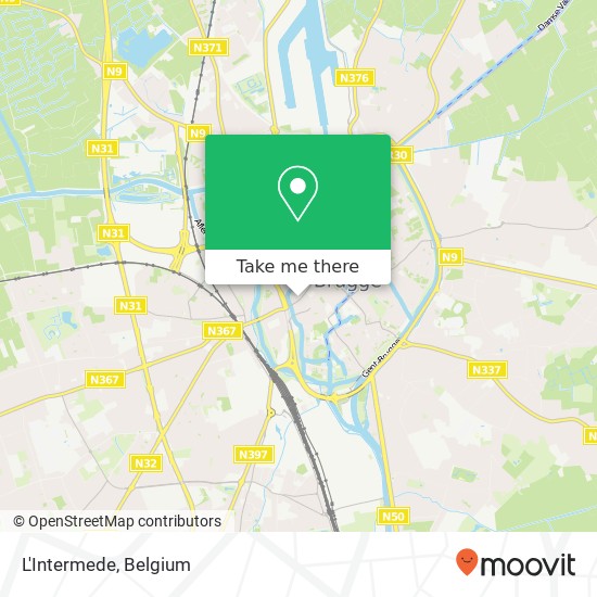 L'Intermede, Wulfhagestraat 3 8000 Brugge map