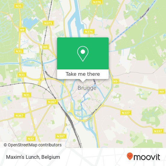 Maxim's Lunch, Vlamingstraat 38 8000 Brugge map