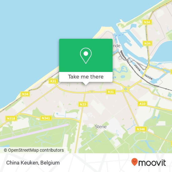 China Keuken, Torhoutsesteenweg 293 8400 Oostende map