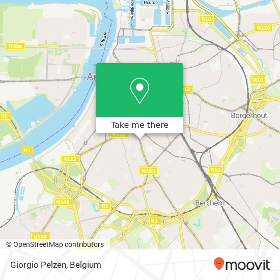 Giorgio Pelzen, Mechelsesteenweg 79 2018 Antwerpen map