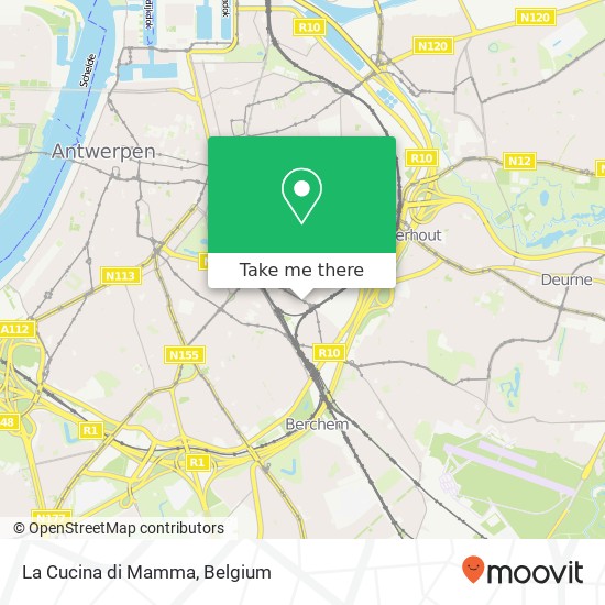 La Cucina di Mamma, Draakstraat 12 2018 Antwerpen plan