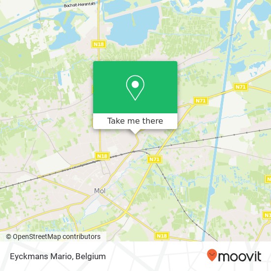 Eyckmans Mario, Ginderbuiten 101 2400 Mol map