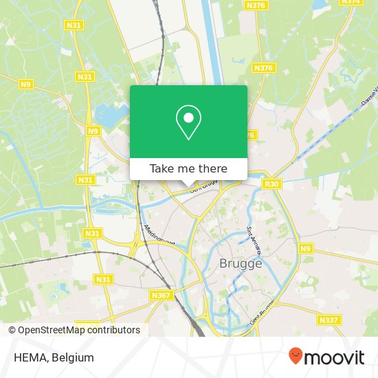 HEMA, Sint-Pieterskaai 20 8000 Brugge map