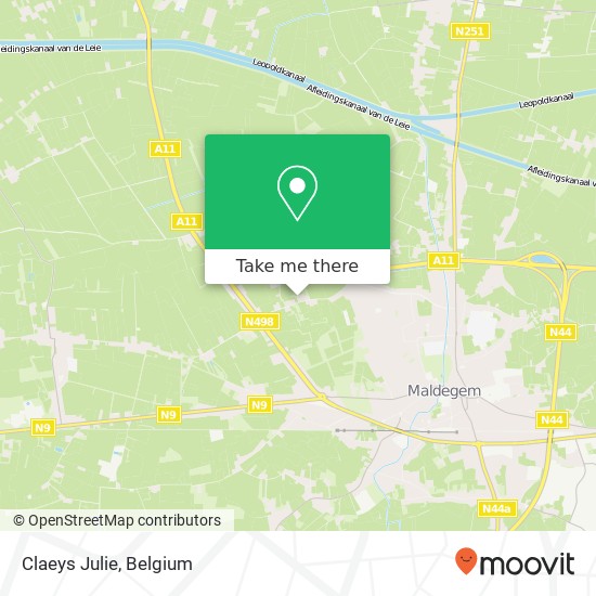 Claeys Julie, Butswervestraat 9 9990 Maldegem map