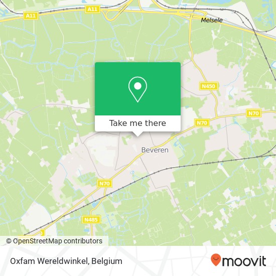 Oxfam Wereldwinkel, Yzerhand 17 9120 Beveren plan