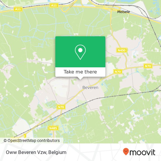 Oww Beveren Vzw, Yzerhand 17 Beveren map