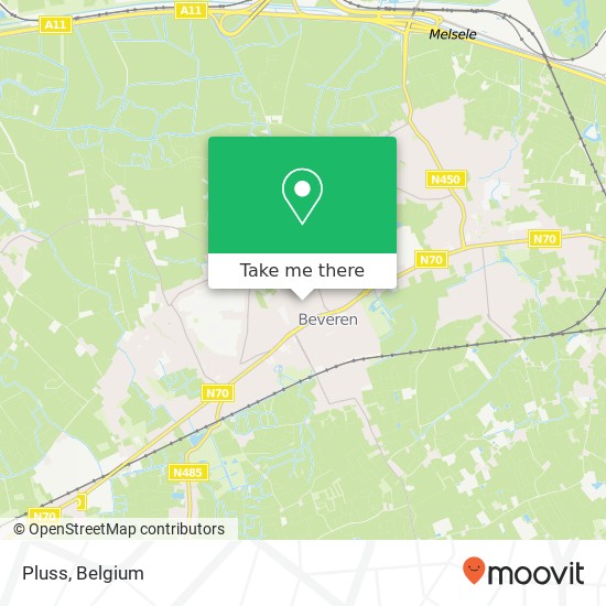 Pluss, Vrasenestraat 38 9120 Beveren map