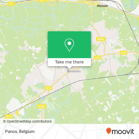 Panos, Vrasenestraat 8 9120 Beveren map