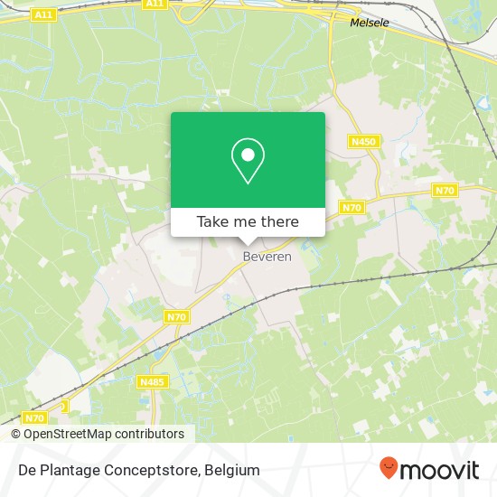 De Plantage Conceptstore, Vrasenestraat 15 9120 Beveren map