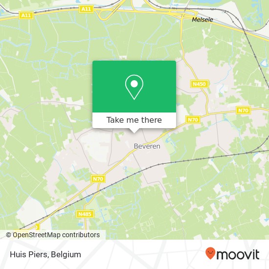 Huis Piers, Vrasenestraat 62 9120 Beveren map