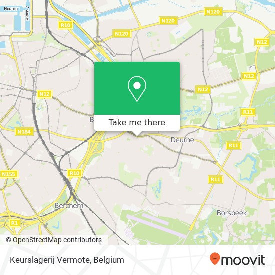 Keurslagerij Vermote, Herentalsebaan 100 2100 Antwerpen map