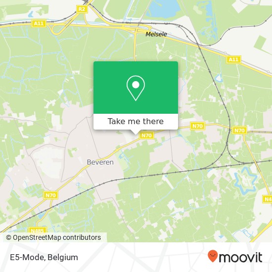 E5-Mode, Pareinpark 1 9120 Beveren map