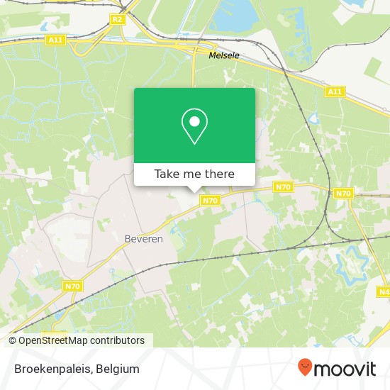 Broekenpaleis, Pareinpark 9120 Beveren map