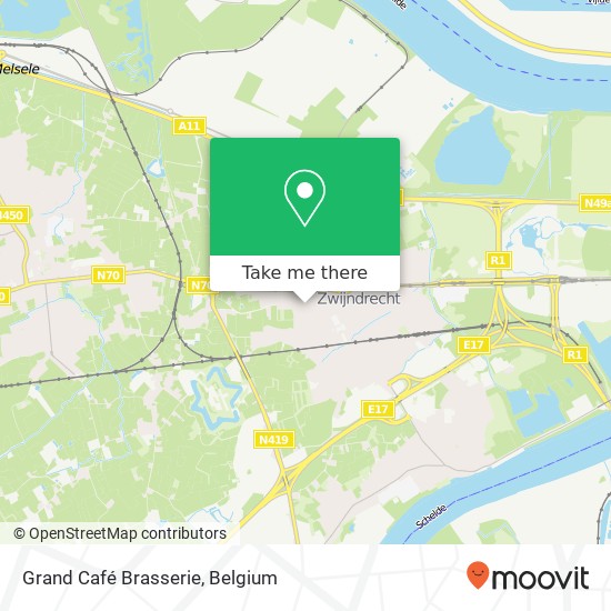 Grand Café Brasserie, Sint-Annaboomstraat 37 2070 Zwijndrecht map