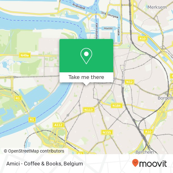 Amici - Coffee & Books, Kammenstraat 49 2000 Antwerpen map