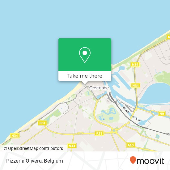 Pizzeria Olivera, Monacoplein 8400 Oostende map
