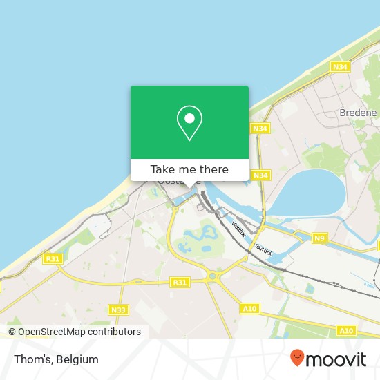 Thom's, Vindictivelaan 25C 8400 Oostende map