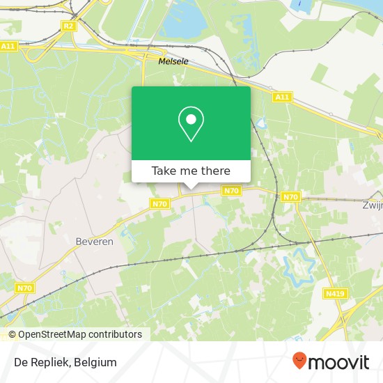 De Repliek, Hazaarddam 2 9120 Beveren map